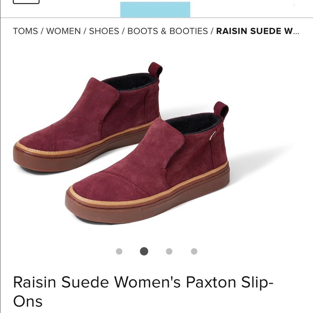 Toms suede shoes